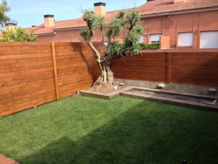 Valla en madera de pino